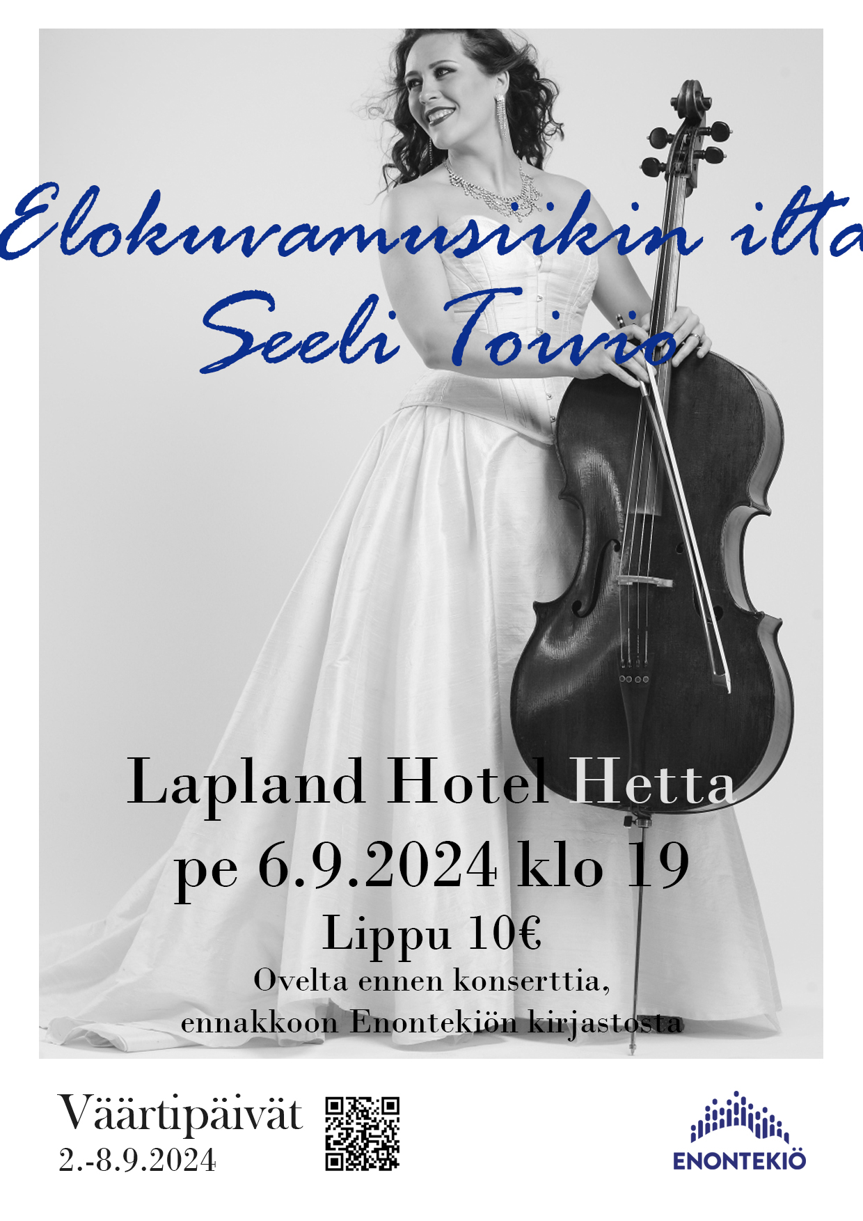 Seeli Toivion sellokonsertin mainos